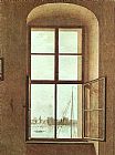 View from the Painter's Studio by Caspar David Friedrich
